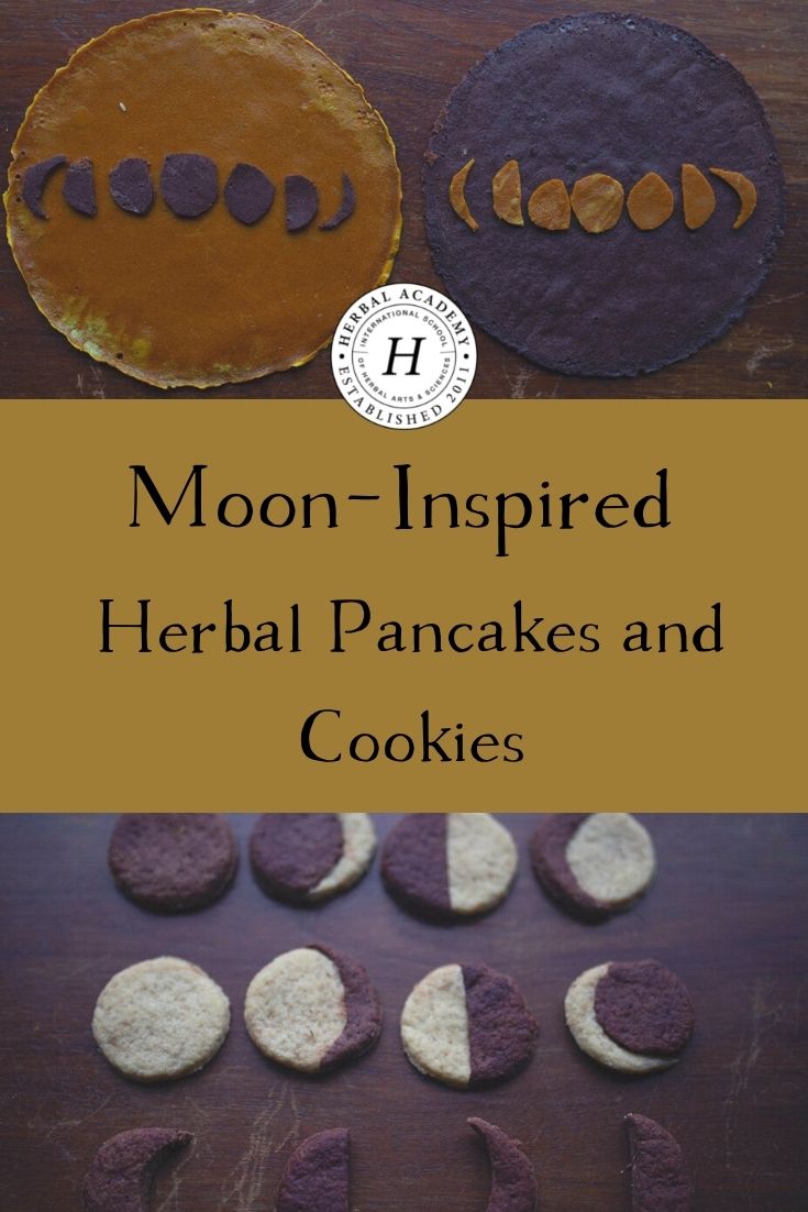  Moon-Inspired Herbal Pancakes and Cookies | Herbal Academy | These moon-inspired herbal pancakes and cookies use pure ingredients and natural coloring. Check out these recipes by food artist, Lieke Romeijn.