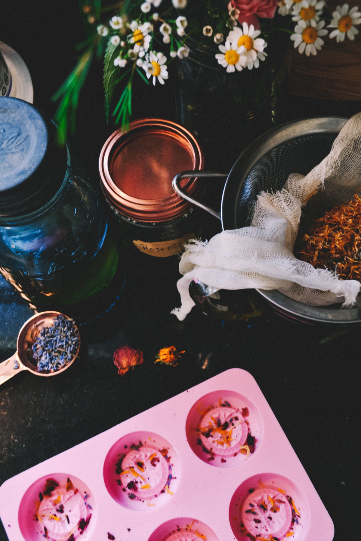 supplies for spring herb salve