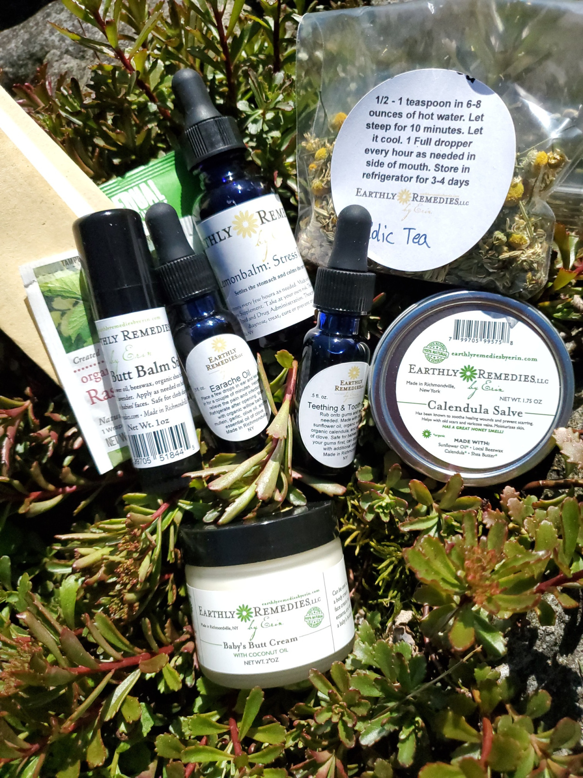 baby products made by Earthly Remedies by Erin