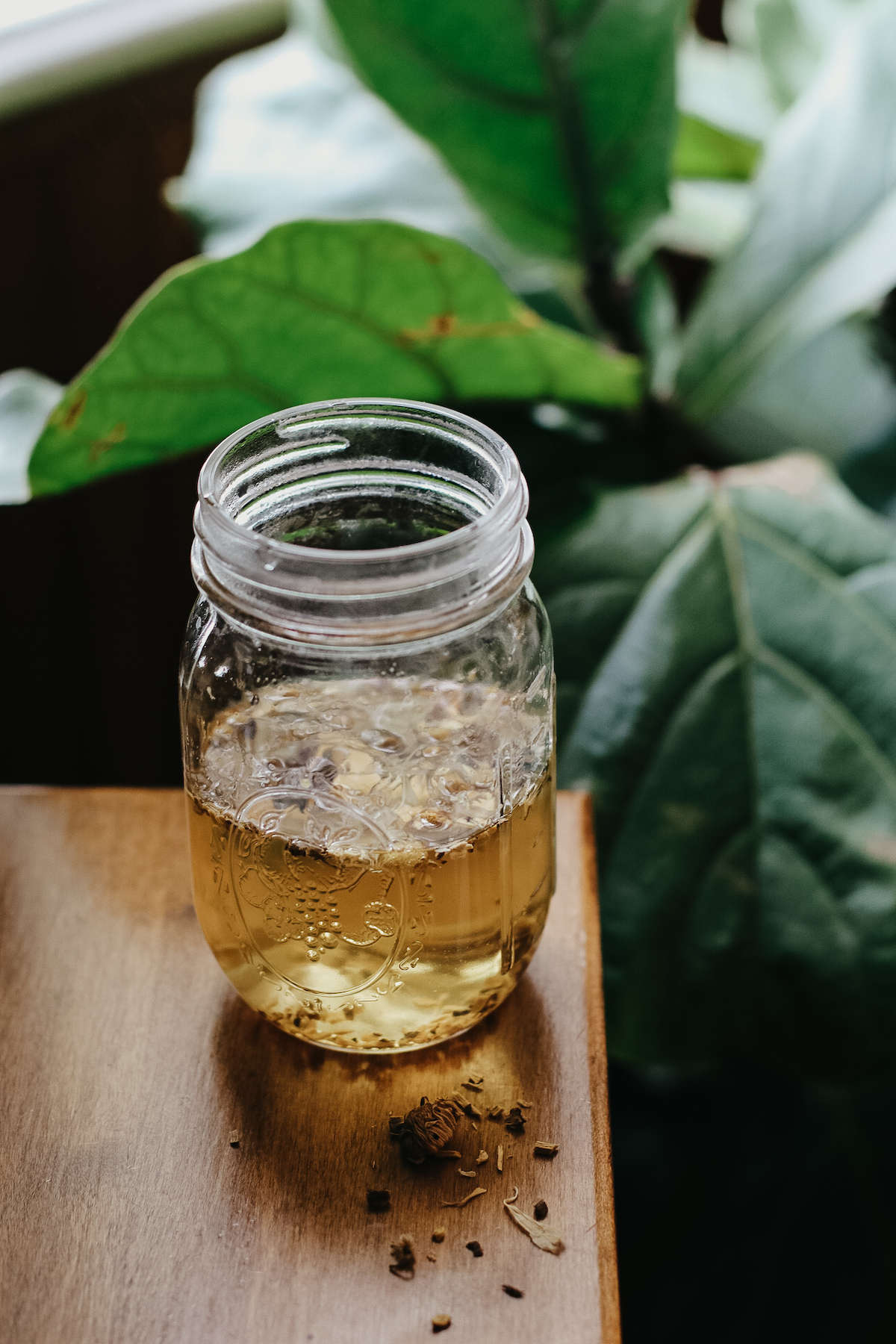 jar of tissue-soothing mouthwash