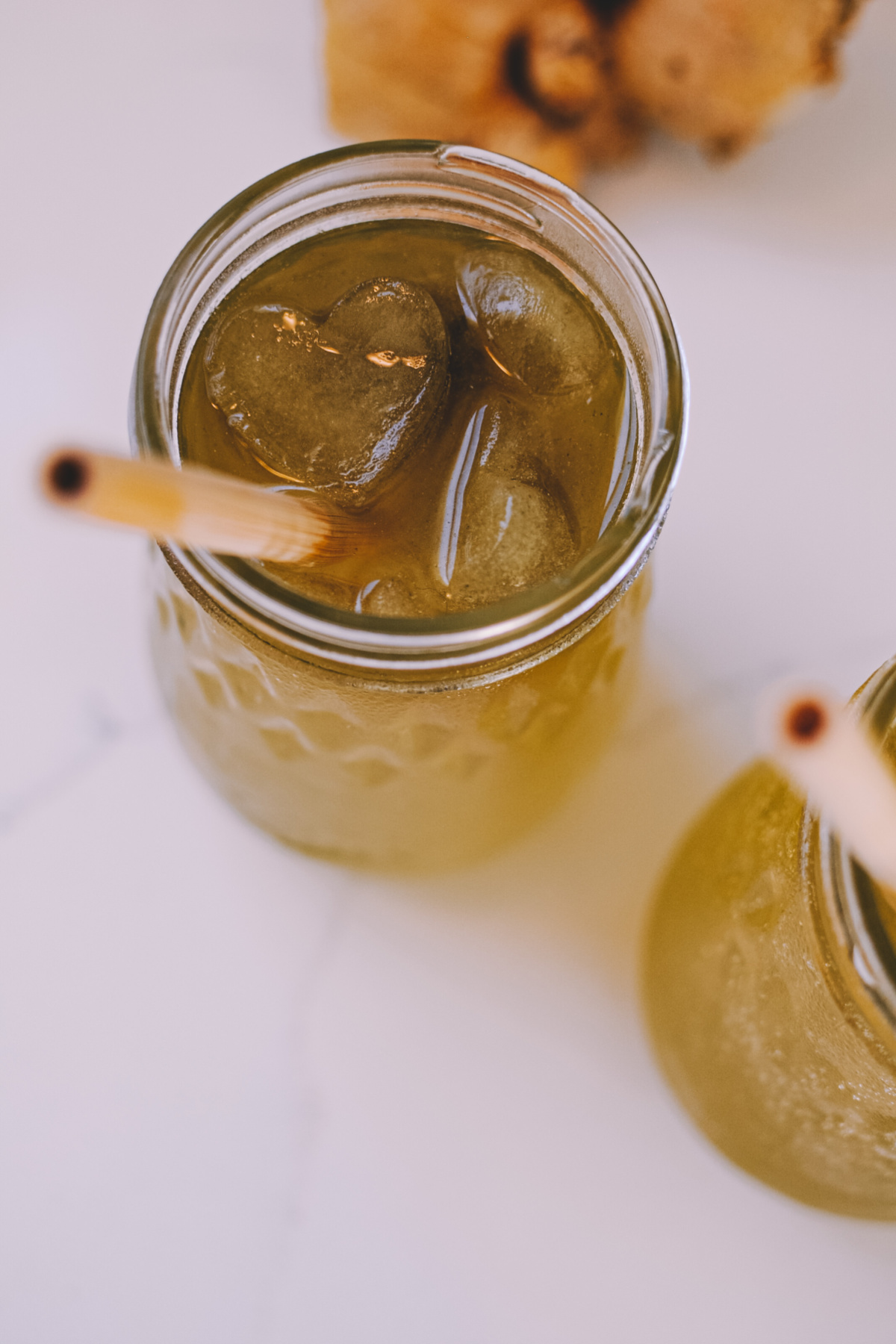 super soda with nettle infused ice cubes