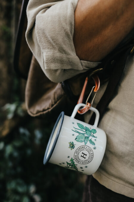 Great outdoor mug - the Floral Enamel Mug by Herbal Academy