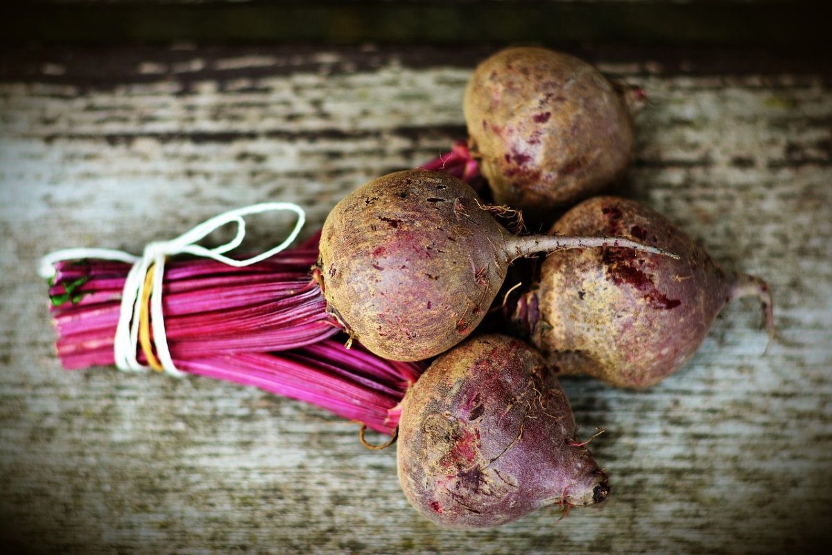 beets on a table