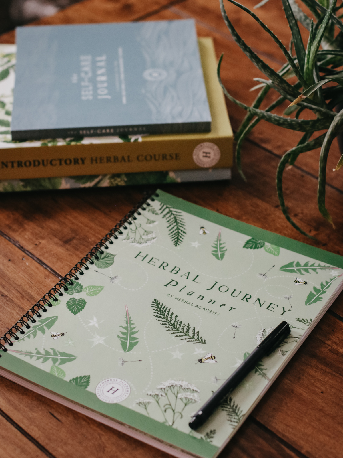 Herbal Journey Planner sitting on a table
