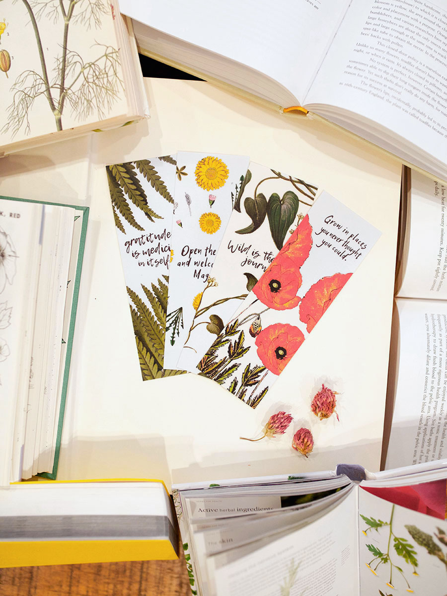 herbal bookmarks