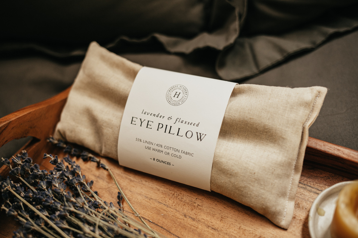 laveder and flaxseed eye pillow