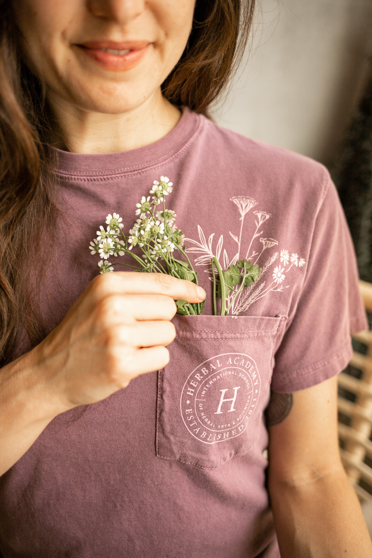 Floral Shirt, Botanical Lavender T-shirt, Wildflower T-shirt