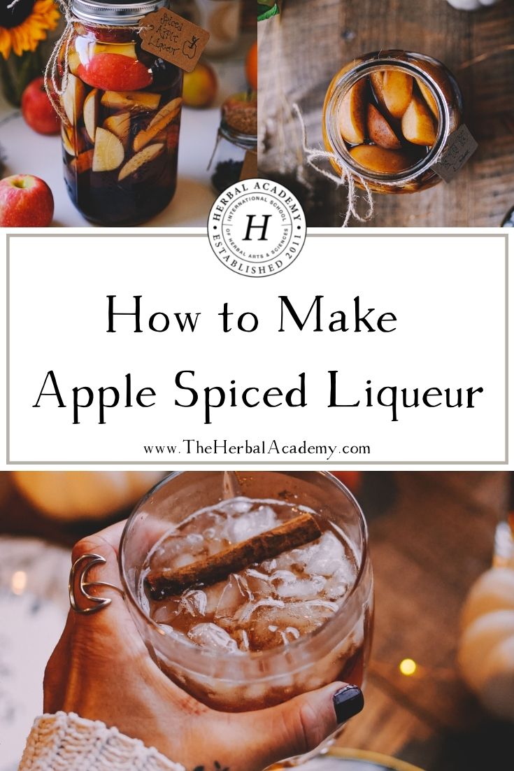 How to Make Apple Spiced Liqueur | Herbal Academy | This homemade apple spiced liqueur recipe gives your taste buds a welcome dose of sweet and spice, with a little bit of heat.