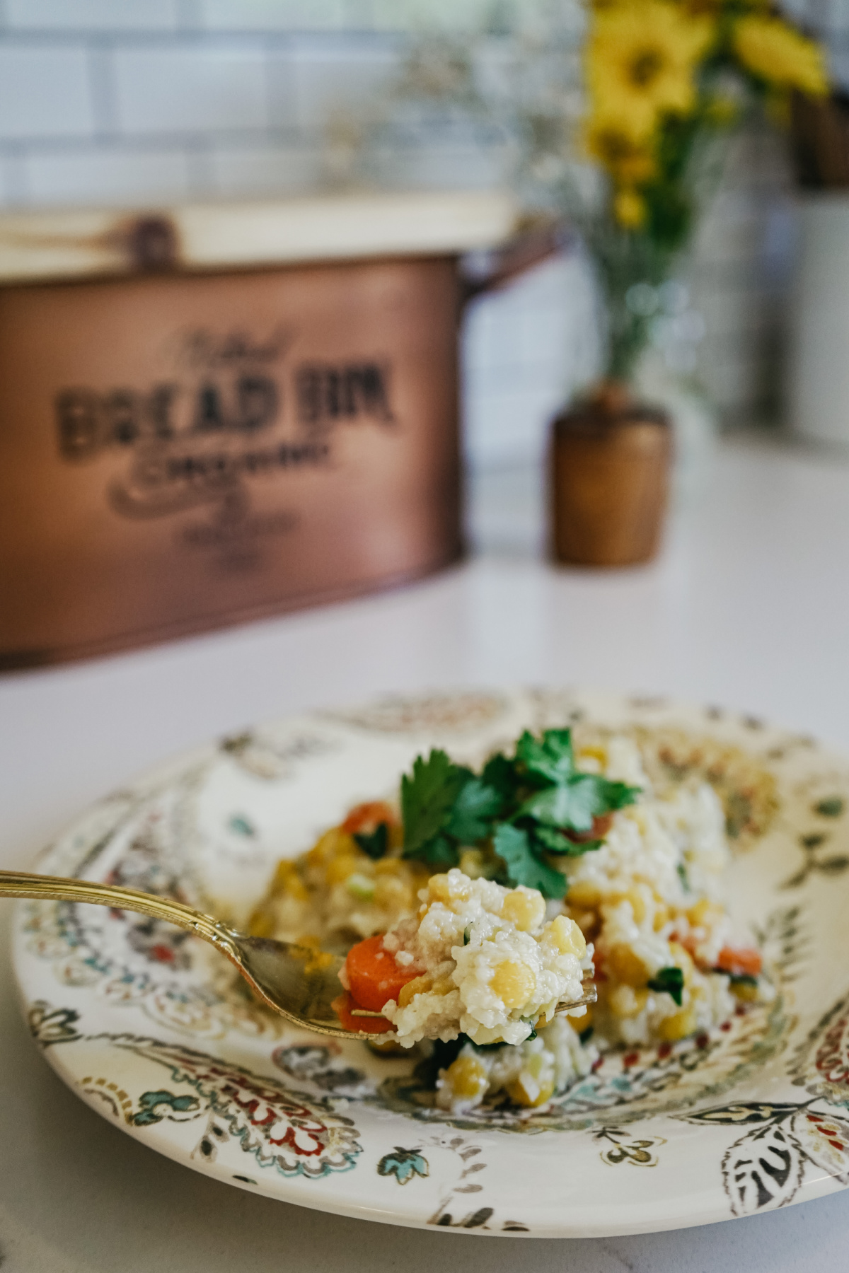 kitchari on a plate