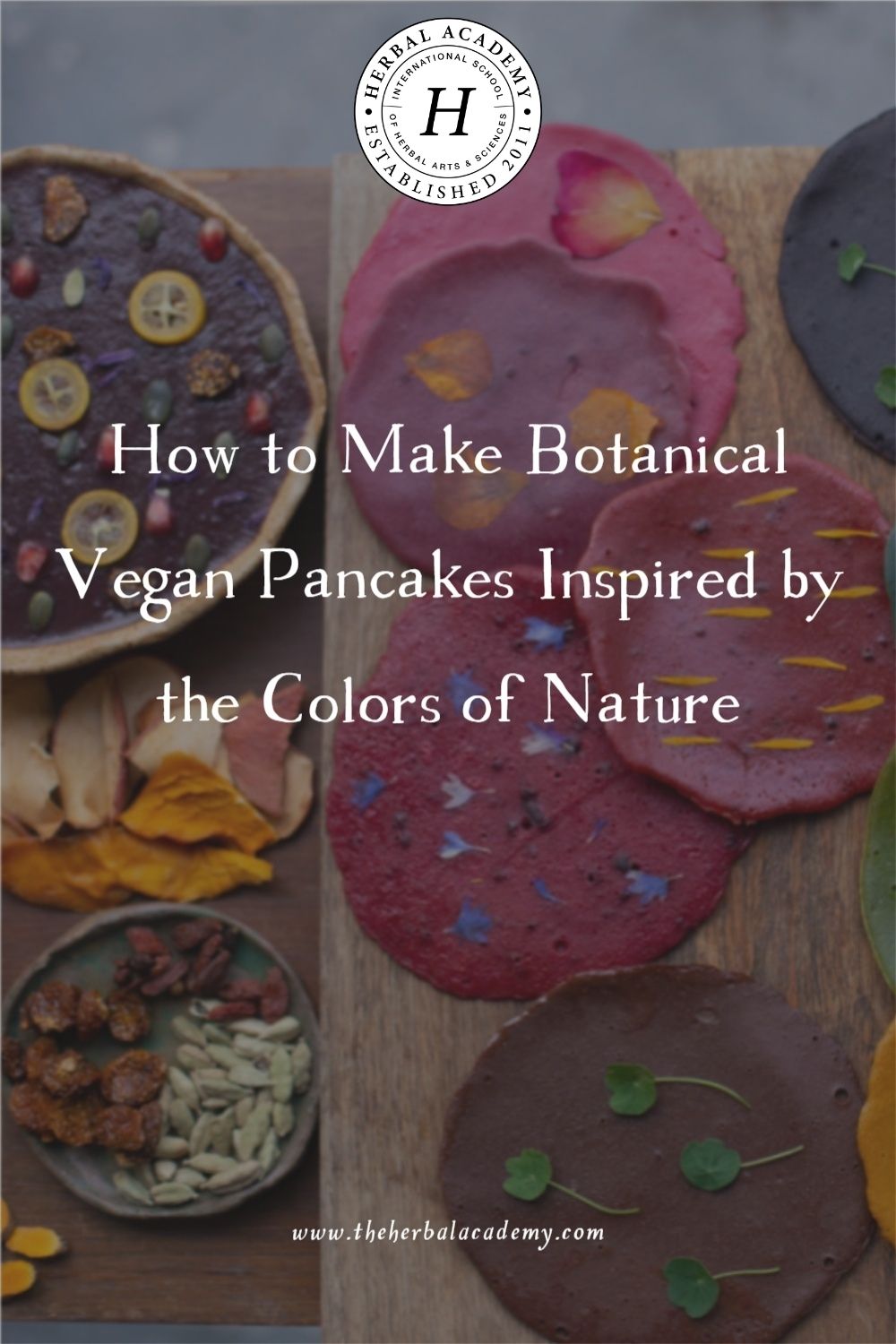 How to Make Botanical Vegan Pancakes Inspired by the Colors of Nature | Herbal Academy | These vegan pancakes are made with colors of nature to achieve vibrant colors without compromising on health.