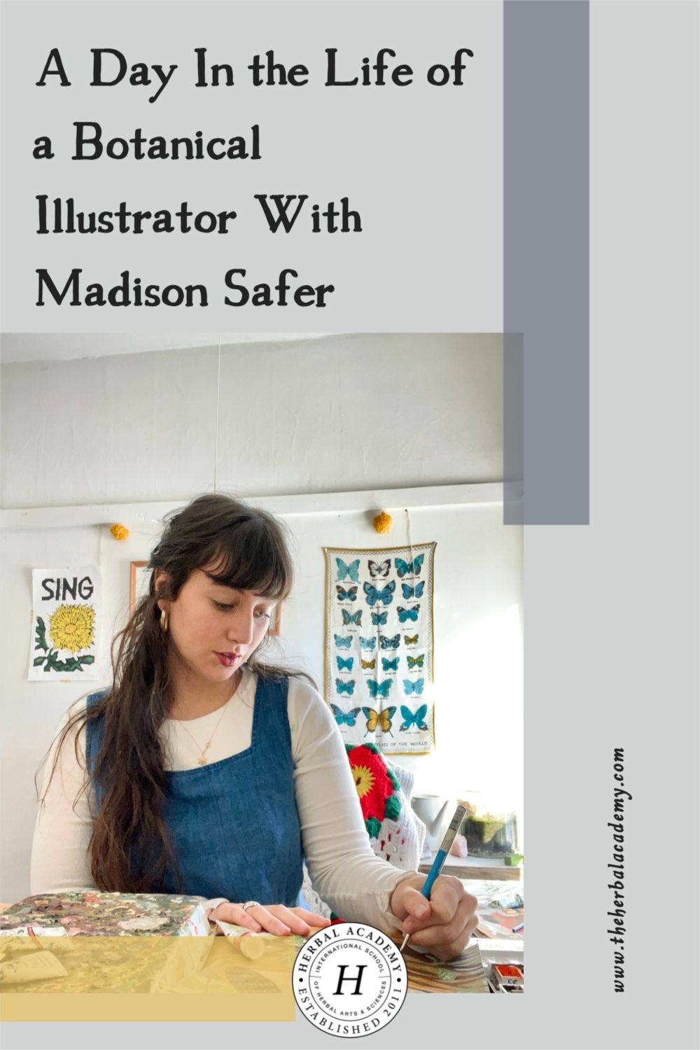 A Day In the Life of a Botanical Illustrator With Madison Safer | Herbal Academy | Madison Safer is a freelance illustrator who beautifully interweaves her creative artwork with her herbal practice.