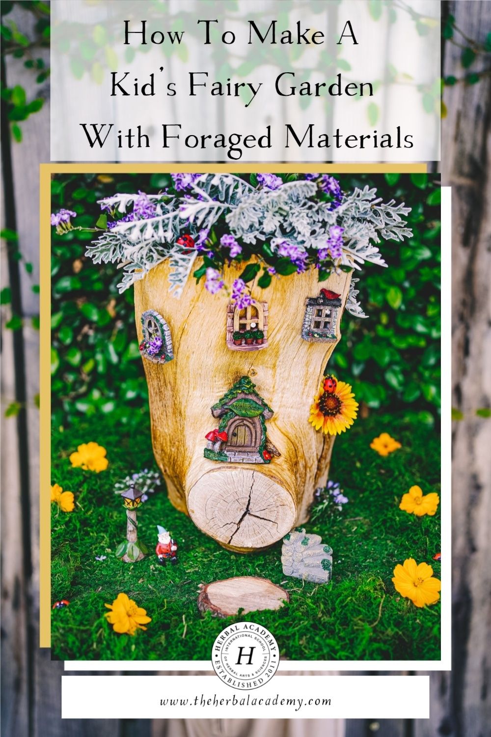 How To Make A Kid’s Fairy Garden With Foraged Materials | Herbal Academy | In this post, we share how to create a fairy garden with foraged materials and a dash of store-bought extras.
