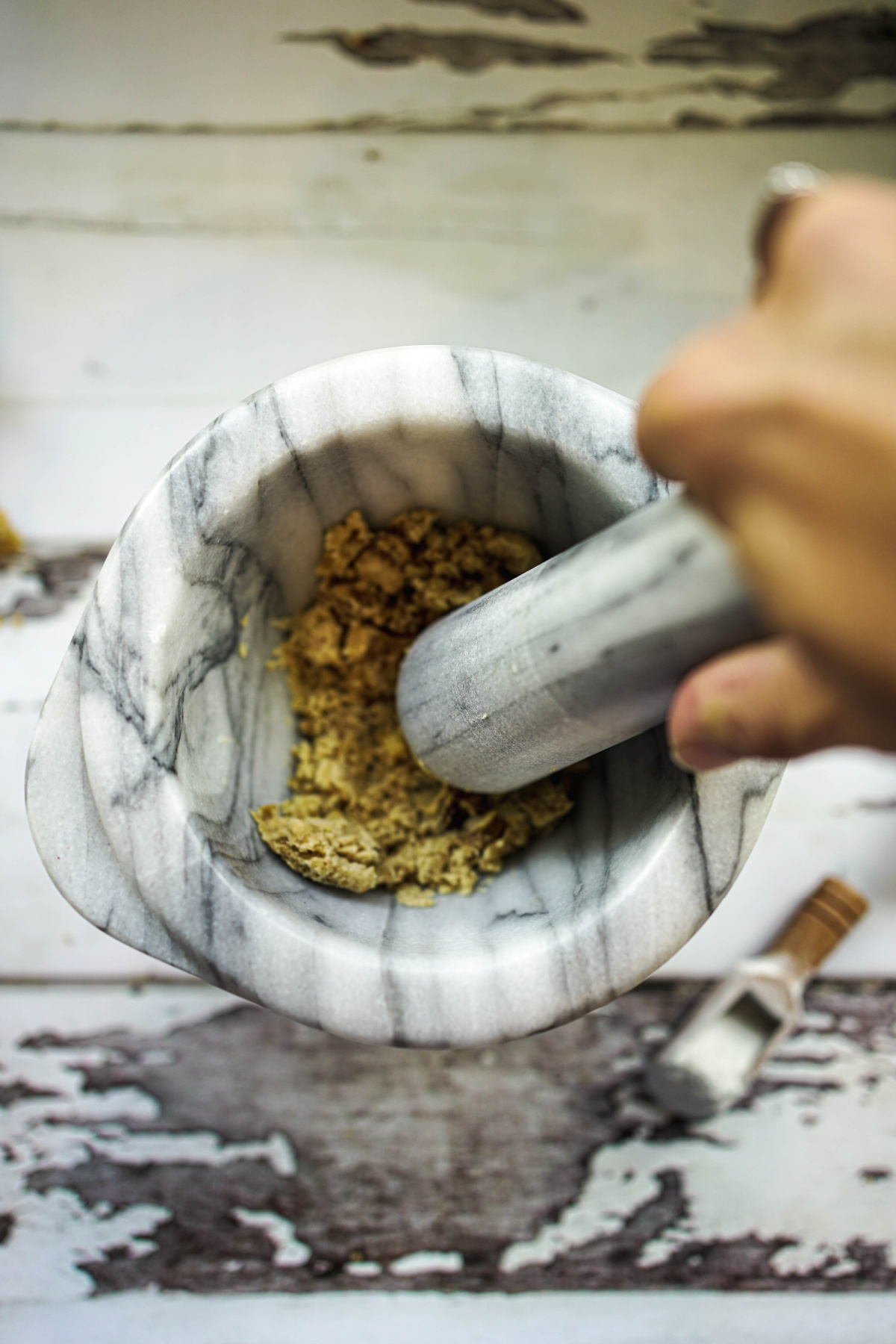 sitopala in mortar and pestle