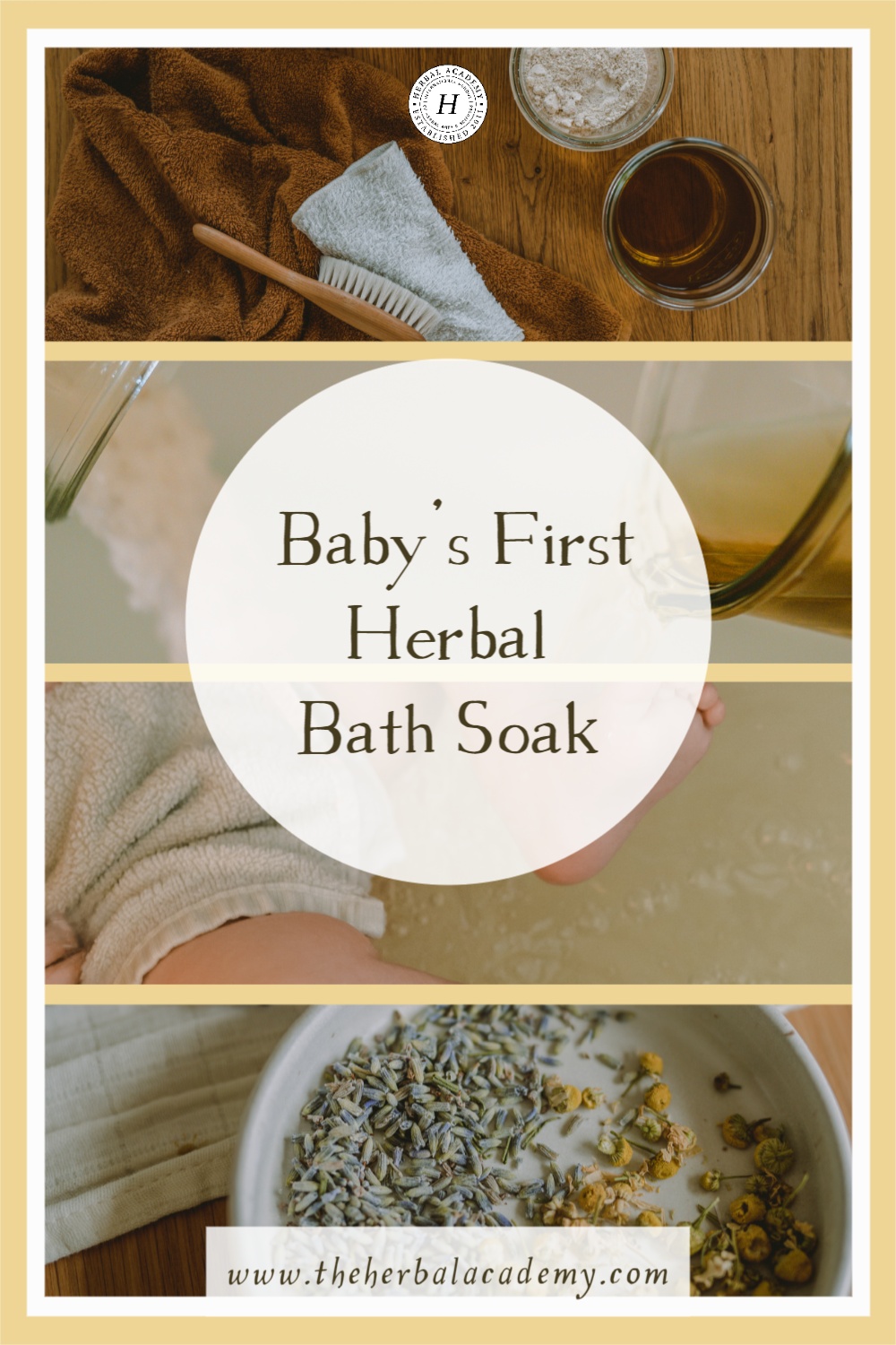 Baby’s First Herbal Bath Soak | Herbal Academy | In this article, you will find a recipe for a baby's very first herbal bath soak with natural soothing ingredients for the body and mind.