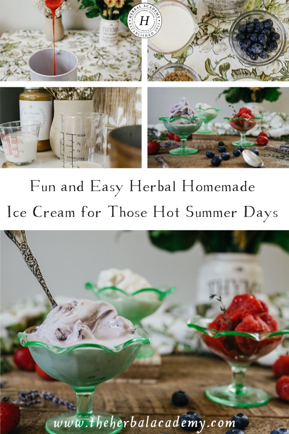 Fun and Easy Herbal Homemade Ice Cream for Those Hot Summer Days | Herbal Academy | Nothing beats homemade ice cream when it comes to sweet treats, and using herbs in your recipe is a unique way to use your plant allies.