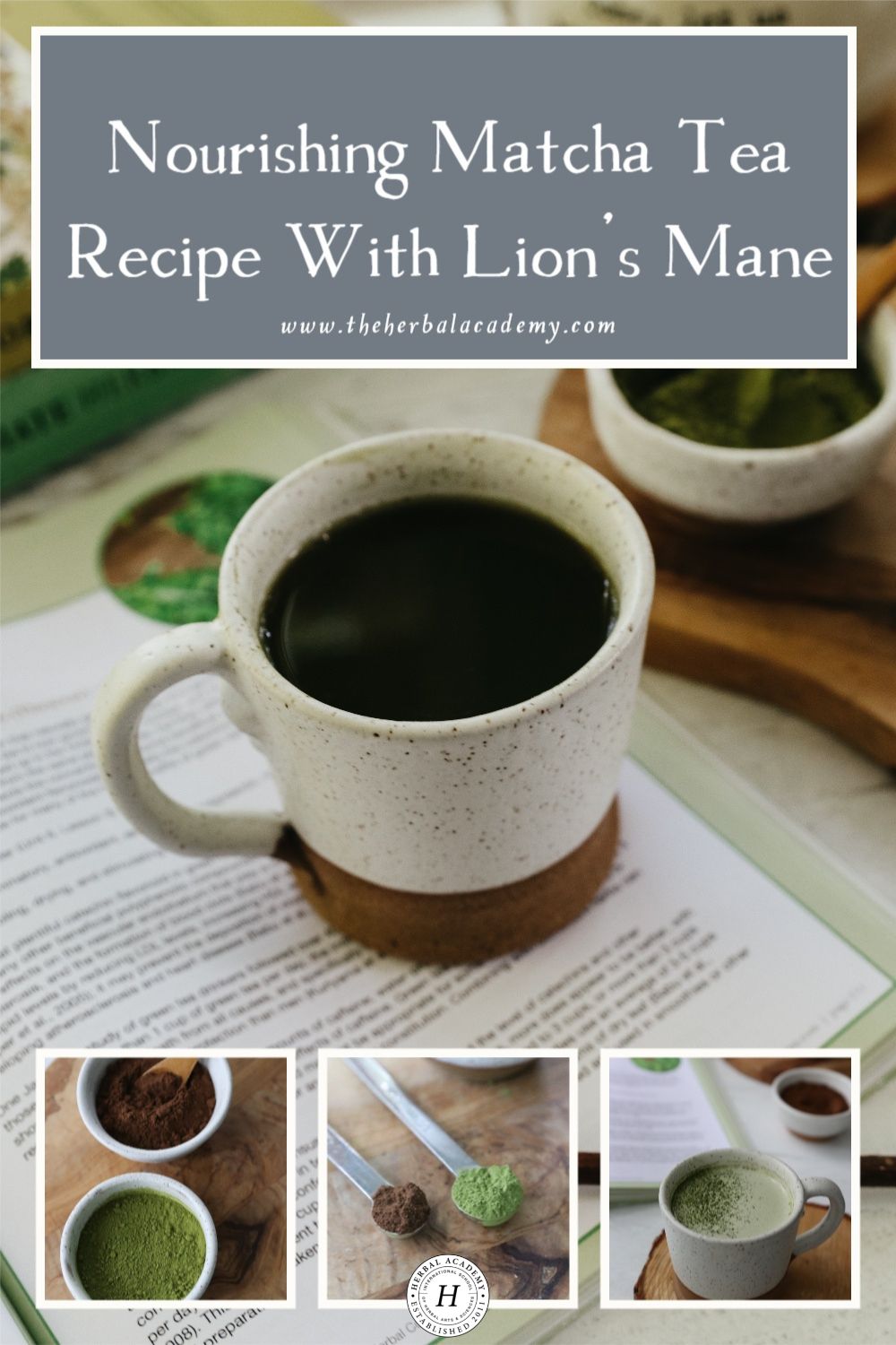 Nourishing Matcha Tea Recipe with Lion’s Mane | Herbal Academy | Want to start your day with energy, but skip the intensity of coffee? Look no further than this Lion’s Mane Matcha recipe!