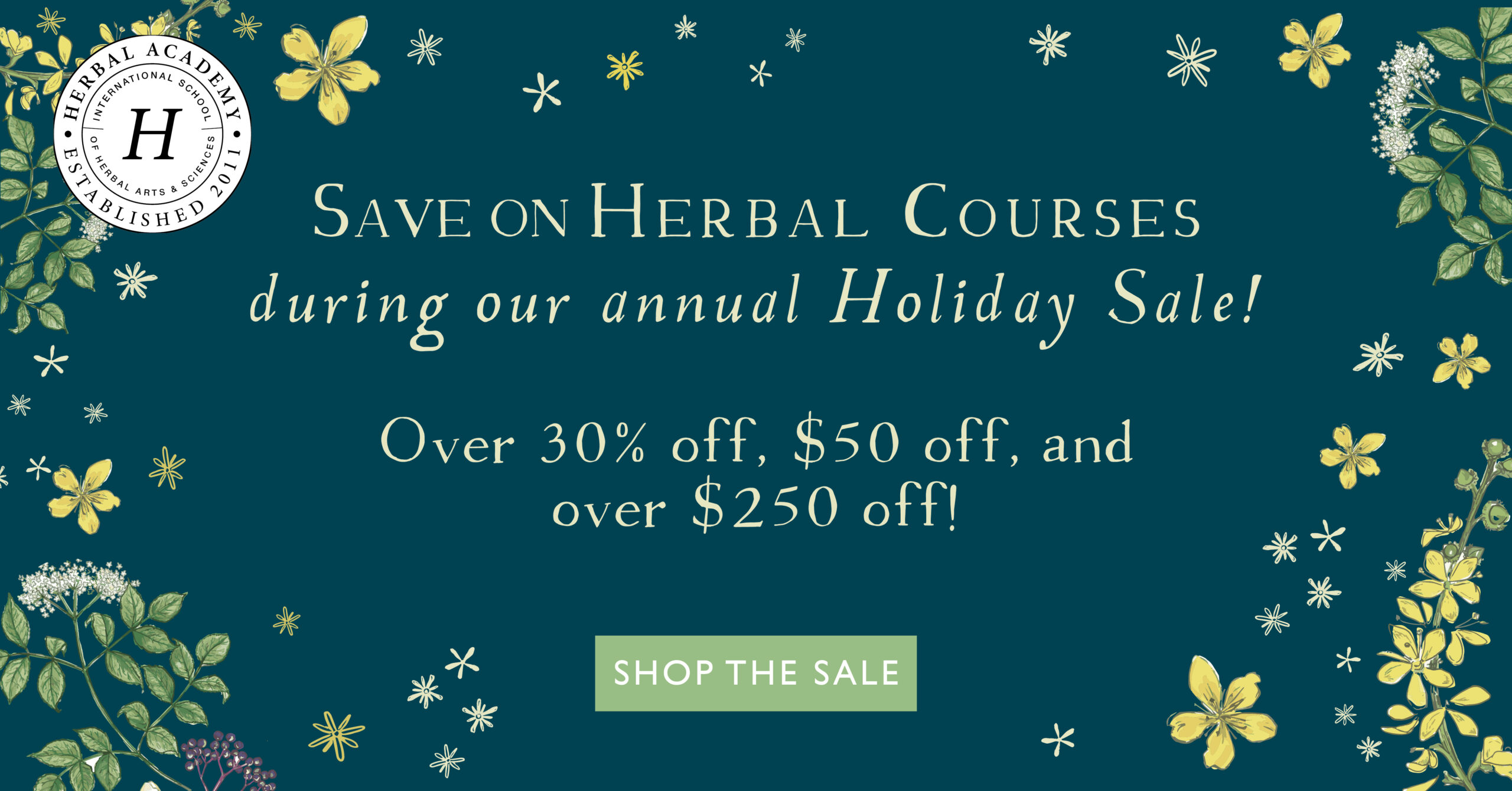 Holiday Savings on your Herbal Education!