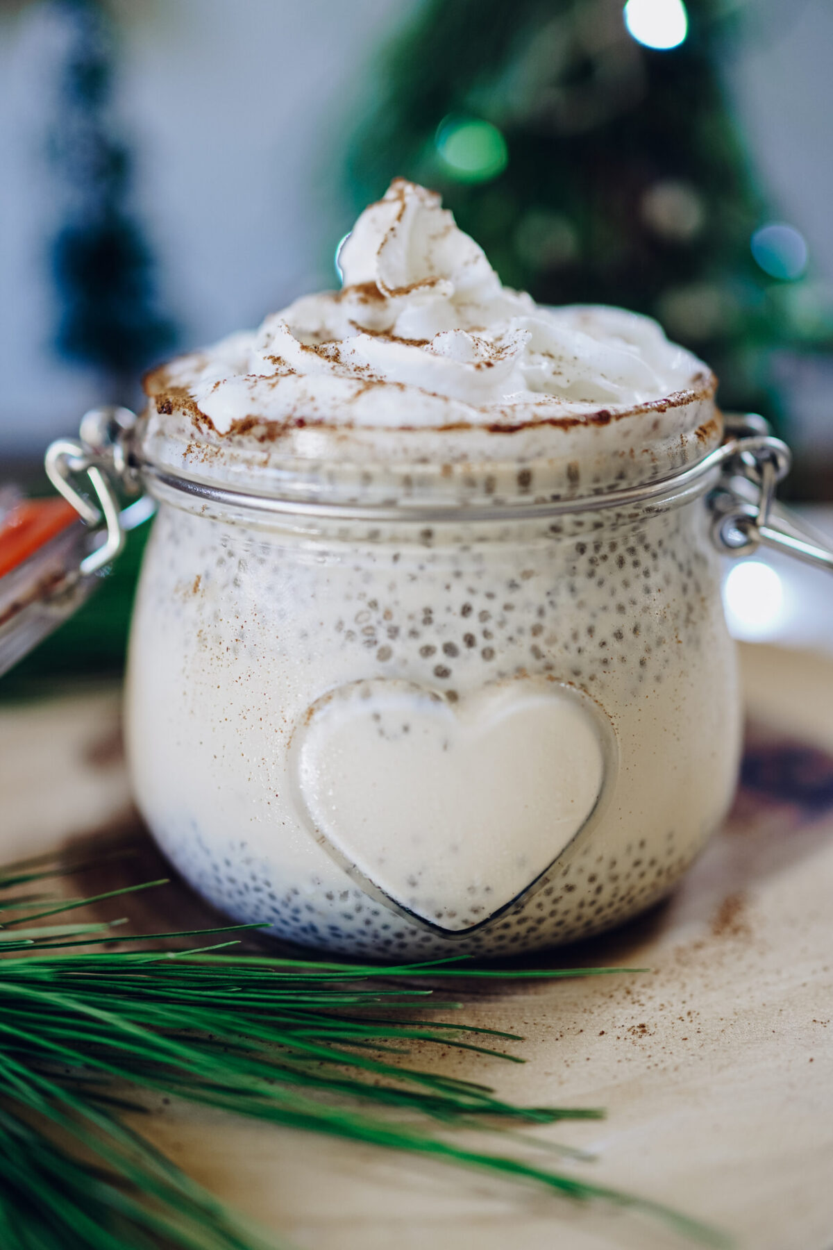 jar of chia pudding