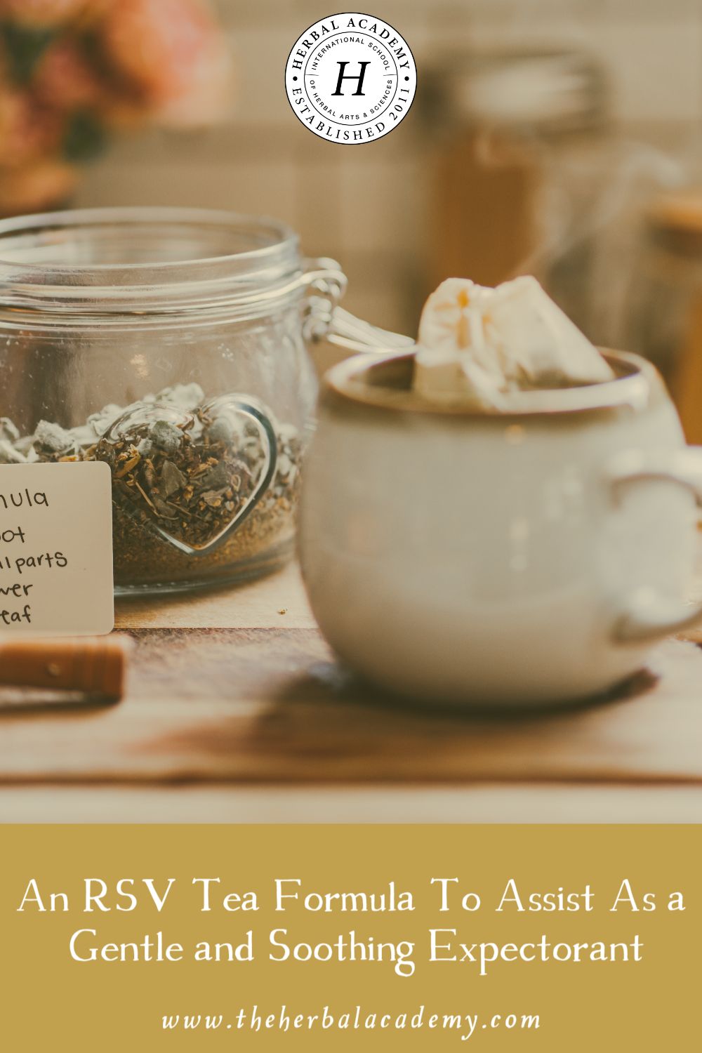 An RSV Tea Formula to Assist as a Gentle and Soothing Expectorant | Herbal Academy | This soothing RSV Tea is a nice blend to have on hand for all of those respiratory viruses that we encounter during the winter months.