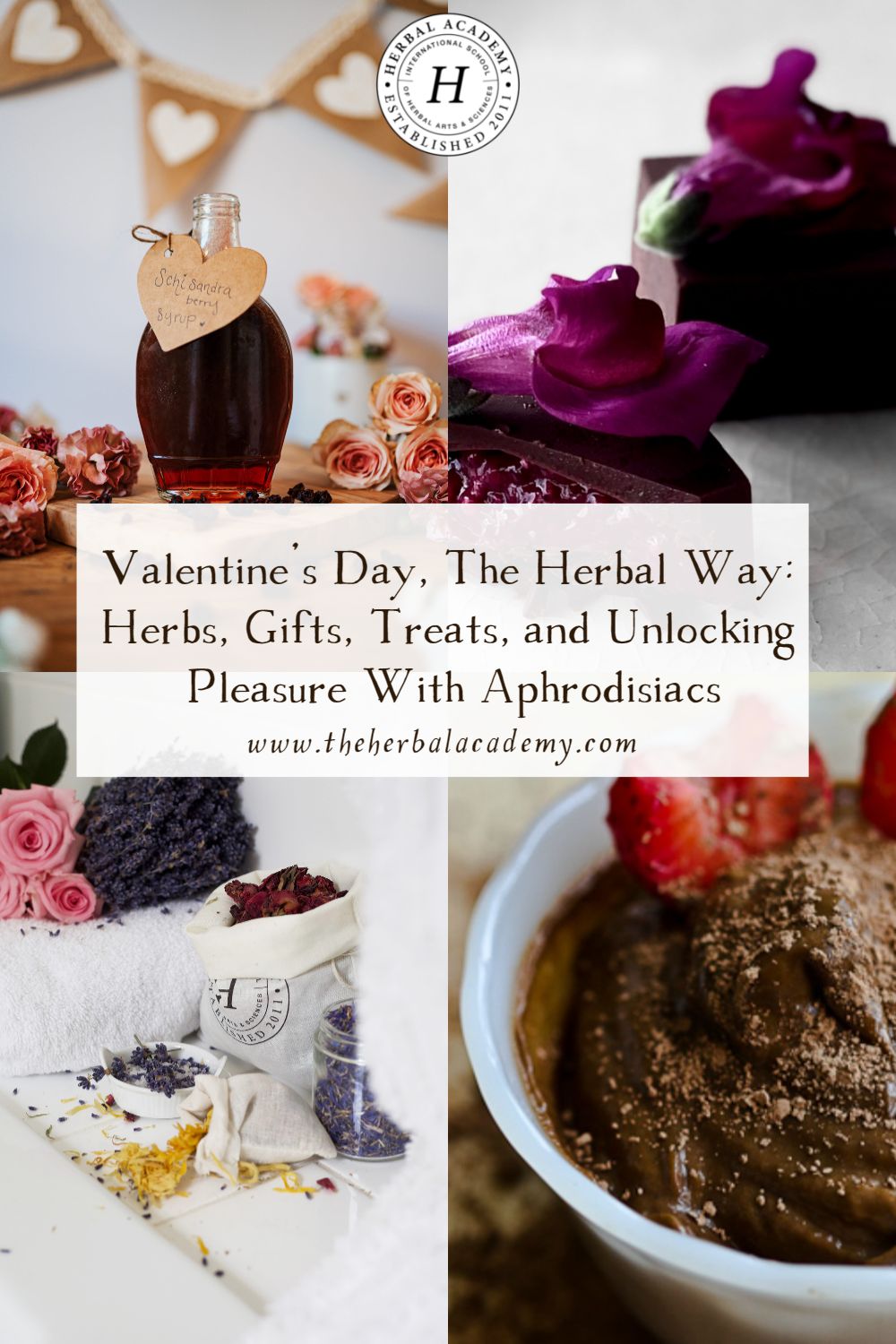 Valentine’s Day, The Herbal Way: Herbs, Gifts, Treats, and Unlocking Pleasure With Aphrodisiacs | Herbal Academy | We have pulled together ideas for an herbal Valentine’s Day that will help you uniquely express your feelings on this special occasion.