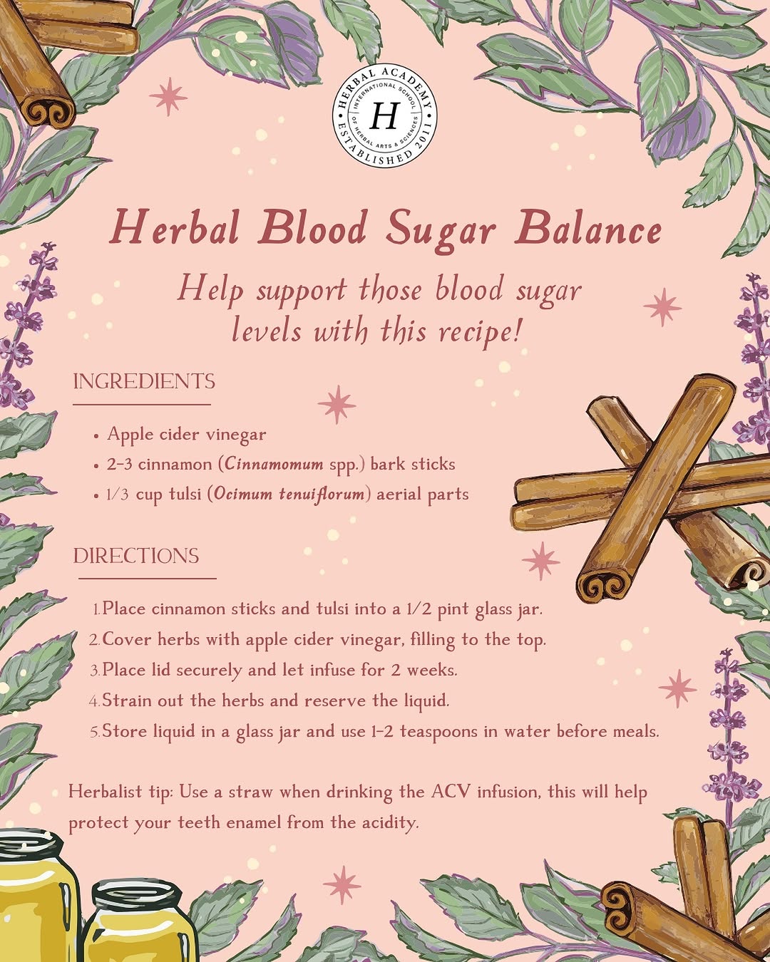 Herbal Blood Sugar Balance Recipe by Herbal Academy