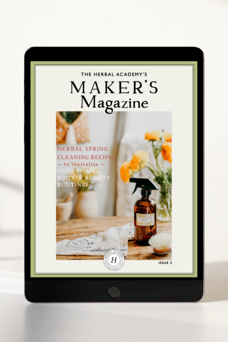 Herbal Academy's maker's mag spring cleaning issue