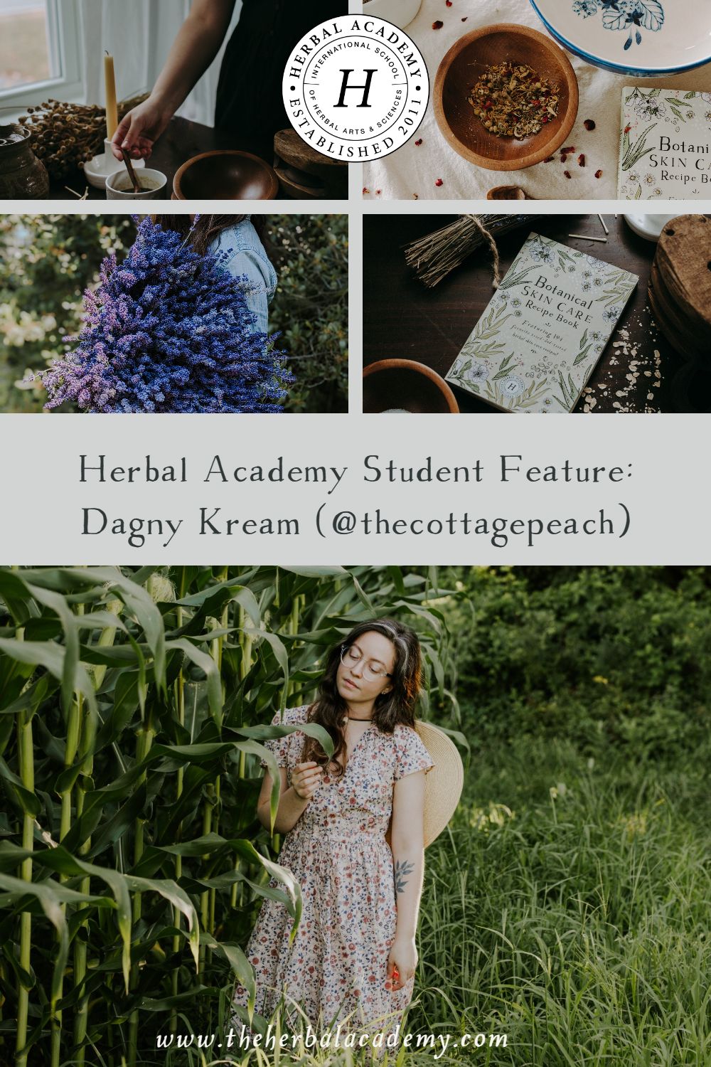 Herbal Academy Student Feature: Dagny Kream (@thecottagepeach) | Herbal Academy | Dagny Kream, the owner of The Cottage Peach, shares slow-living inspiration: recipes, gardening, crafting, traditional skills, and more.