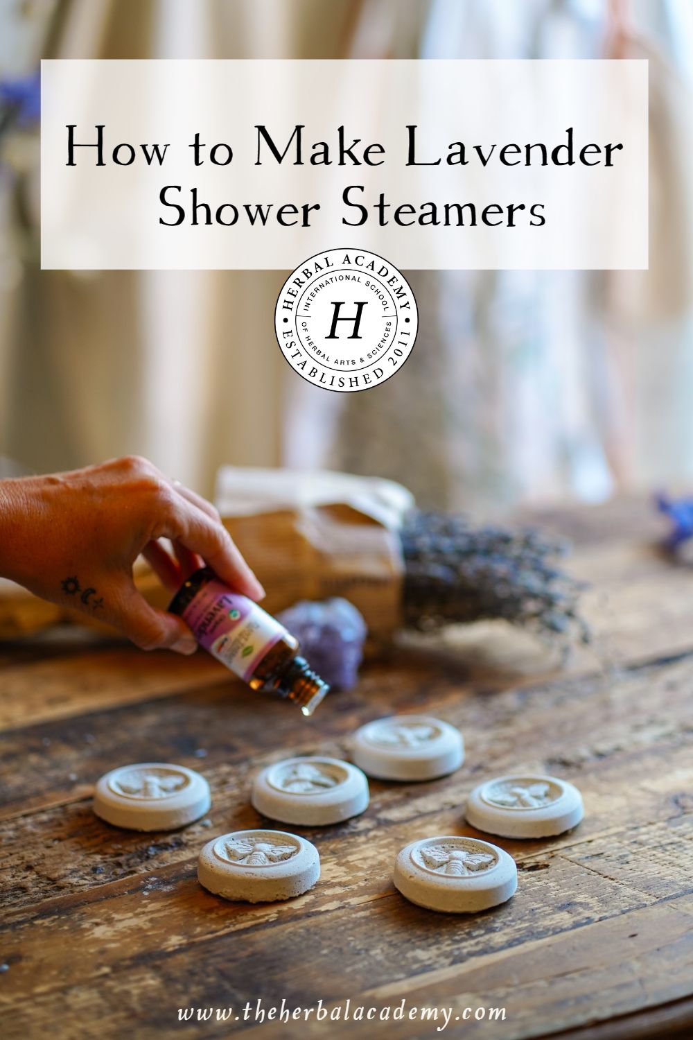 How to Make Lavender Shower Steamers | Herbal Academy | Making these shower steamers is so simple that it makes giving yourself and your loved ones the gift of elevated self-care easy.