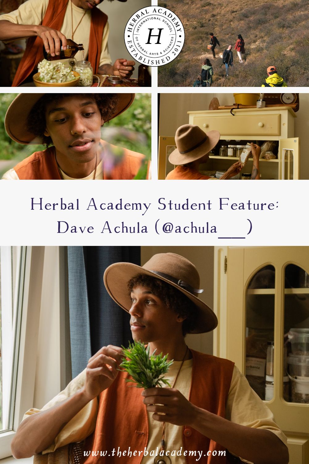 Herbal Academy Student Feature: Dave Achula (@achula__) | Herbal Academy | In this interview, we spoke with Dave Achula, the owner of Achula, an immersive experience that invites you to explore the healing of nature.