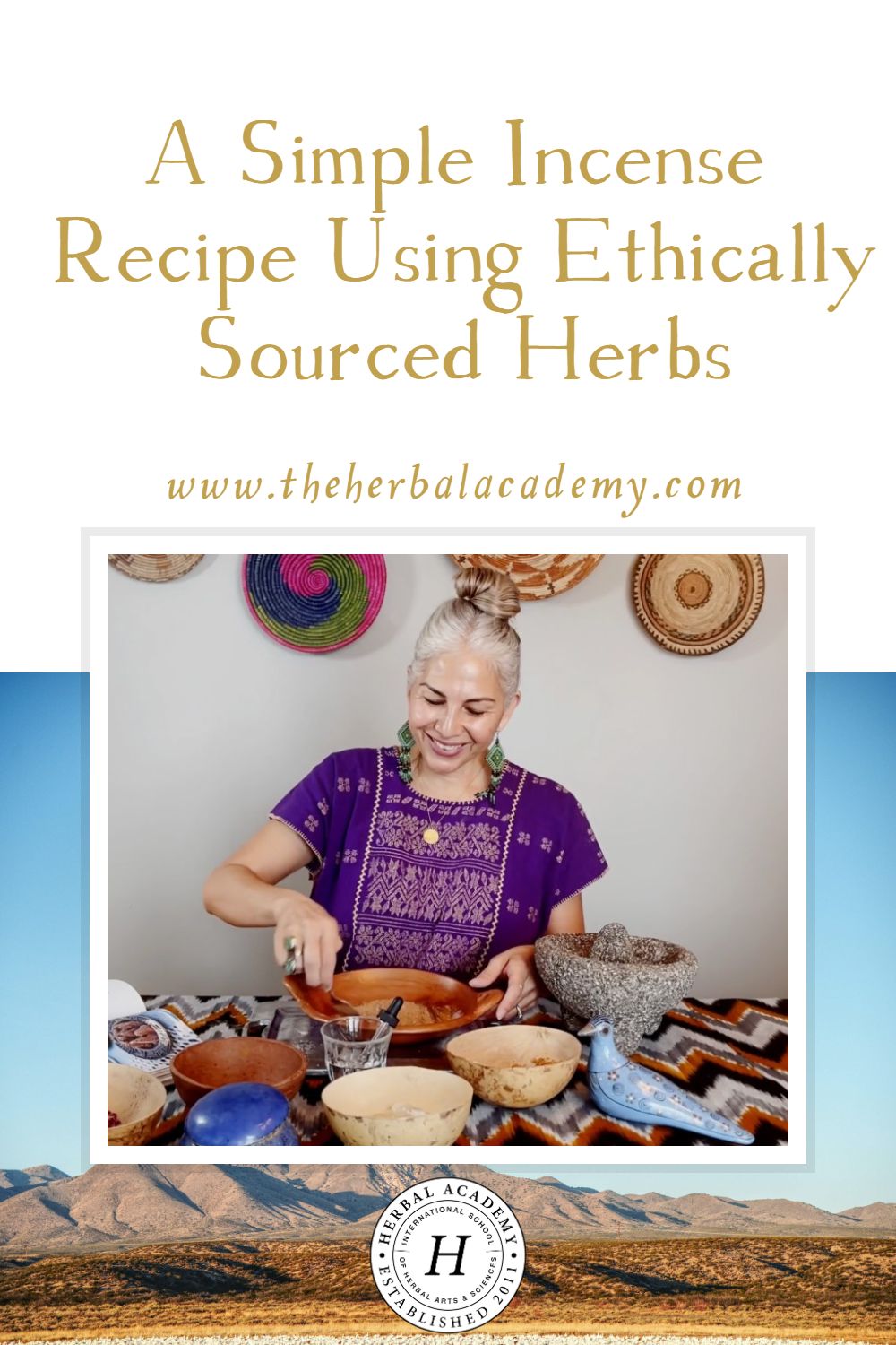 A Simple Incense Recipe Using Ethically Sourced Herbs | Herbal Academy | This article shares a simple way of connecting to this Air element as well as an incense recipe using ethically sourced herbs.