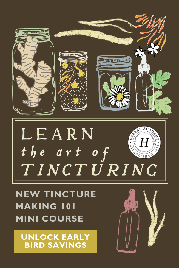 Enroll Now in the Tincture Making 101 Mini Course