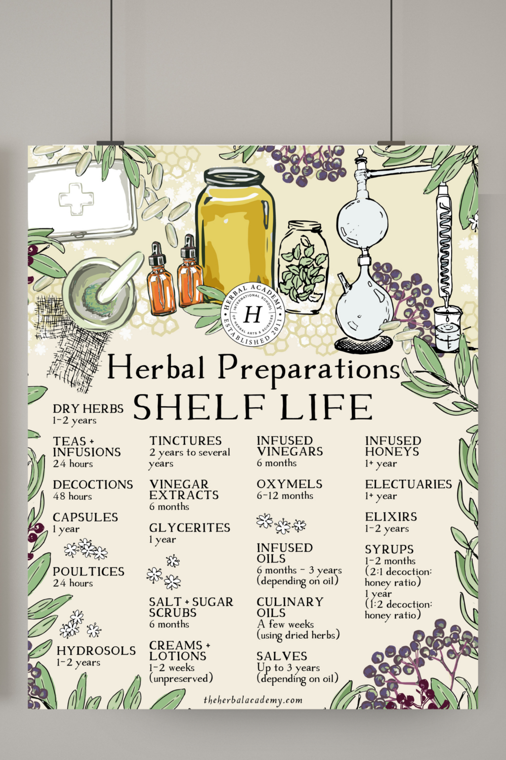 Herbal Preparations Shelf Life Digital Download Herbal Academy