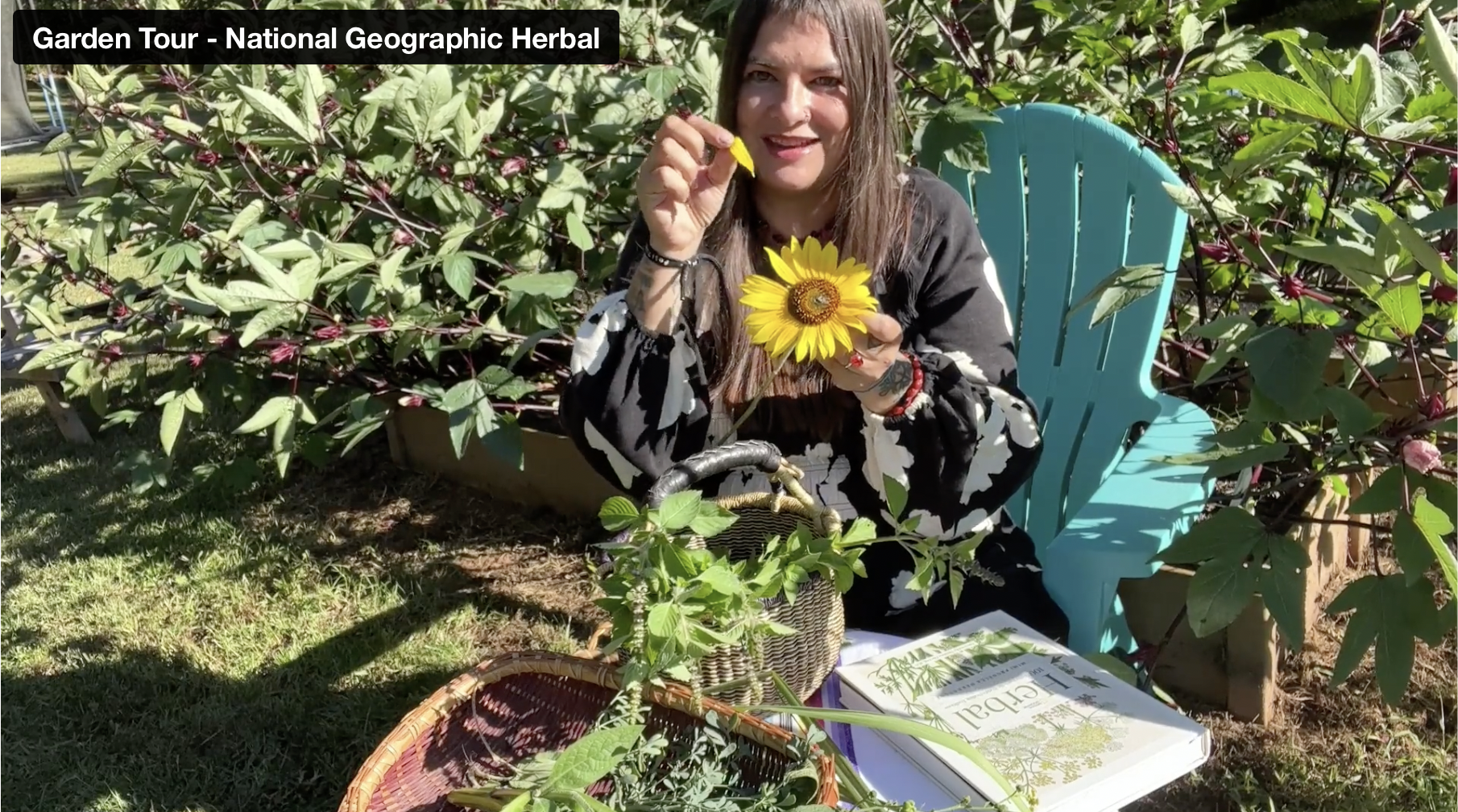 screenshot of Mimi Hernandez garden tour video
