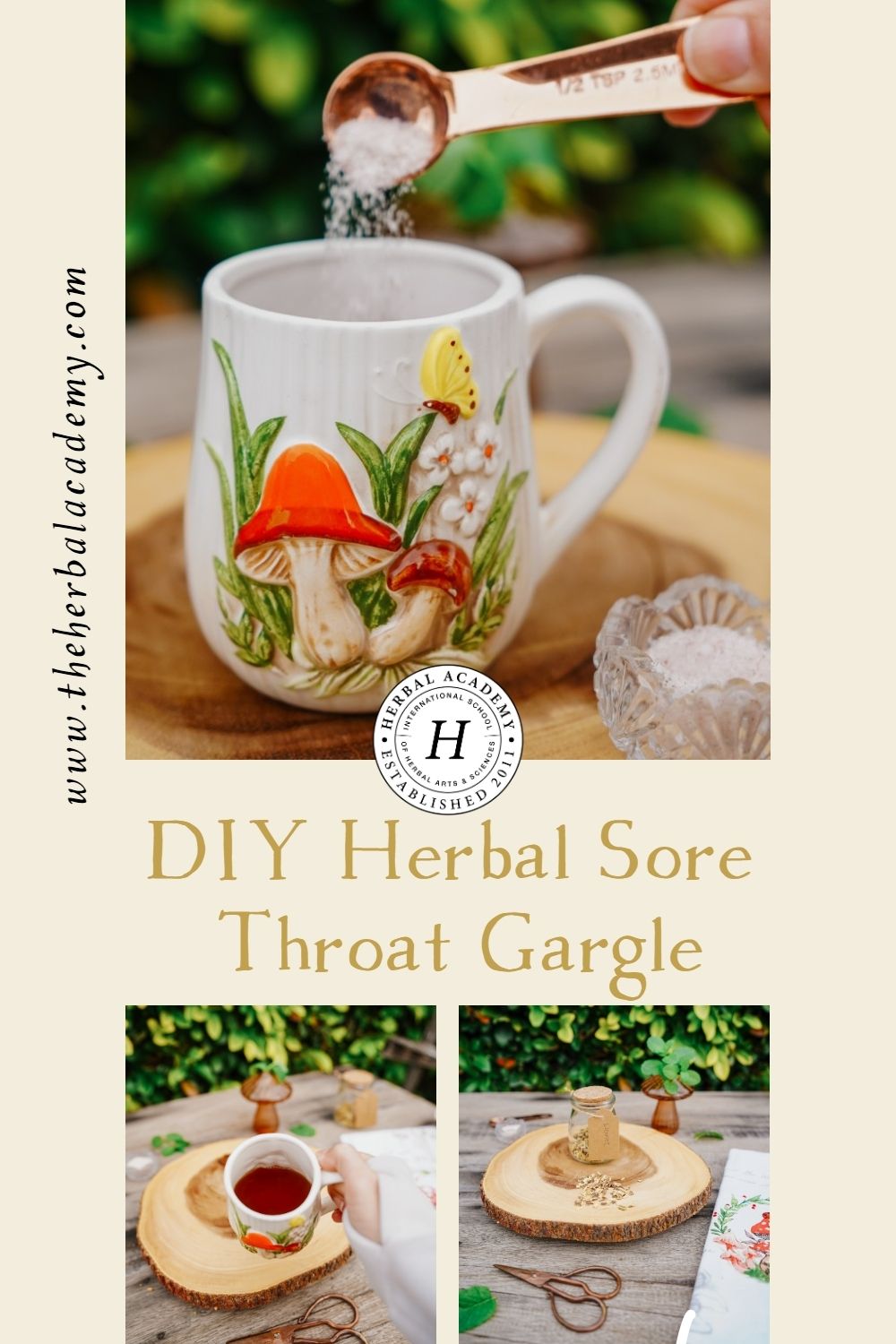 DIY Herbal Sore Throat Gargle | Herbal Academy | This classic Herbal Sore Throat Gargle recipe soothes sore throats and brings comfort to help you get well soon.