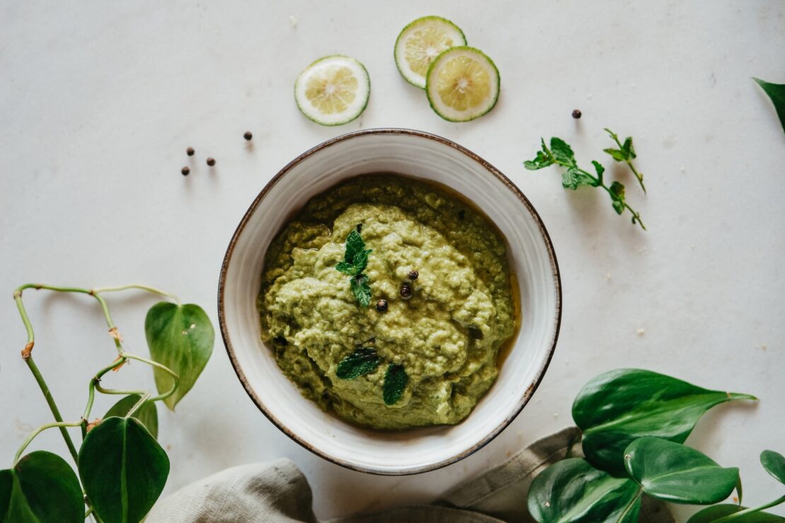 Green Pea Hummus Recipe with Fresh Mint by Herbal Academy