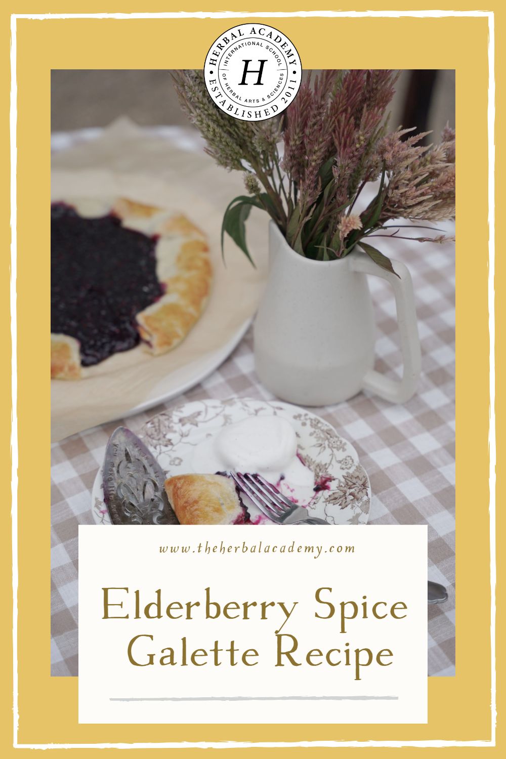 Elderberry Spice Galette Recipe | Herbal Academy | Trade pumpkin spice for elderberry spice in this mouthwatering recipe! For your table this autumn, may we suggest Elderberry Spice Galette!