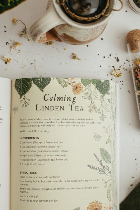 Botanical Teas Recipe Book interior preview