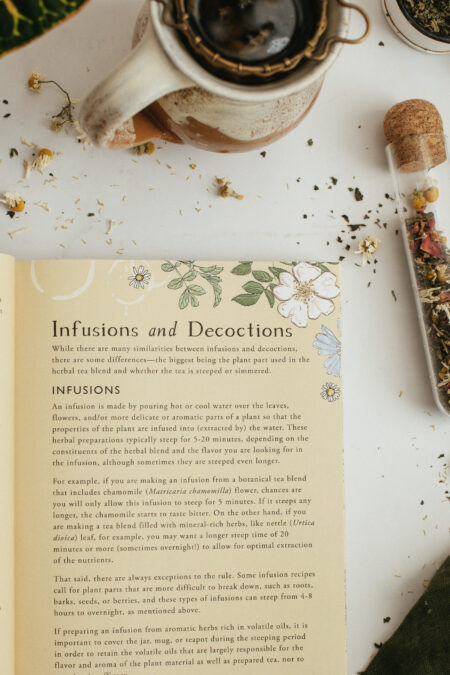 Herbal Academy Botanical Teas Recipe book interior