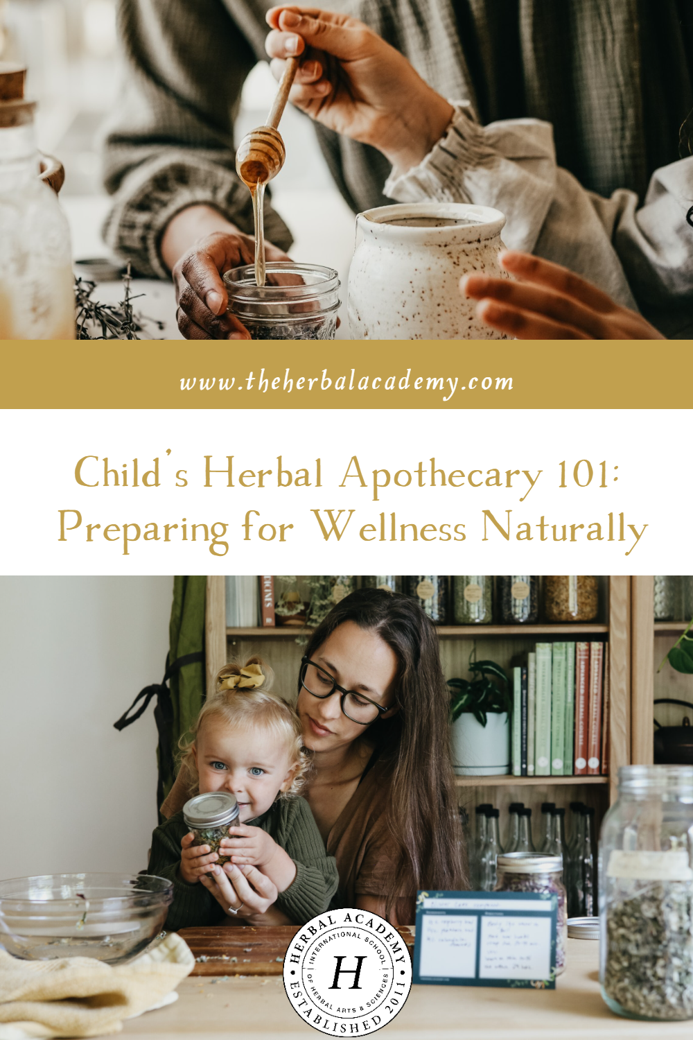 Child's Herbal Apothecary 101: Preparing for Wellness Naturally | Herbal Academy | Creating a child’s herbal apothecary is about more than just preparing for moments of sickness or injury; it’s about weaving natural support into your family’s wellness journey, empowering you to care for your child in a thoughtful, nurturing way.