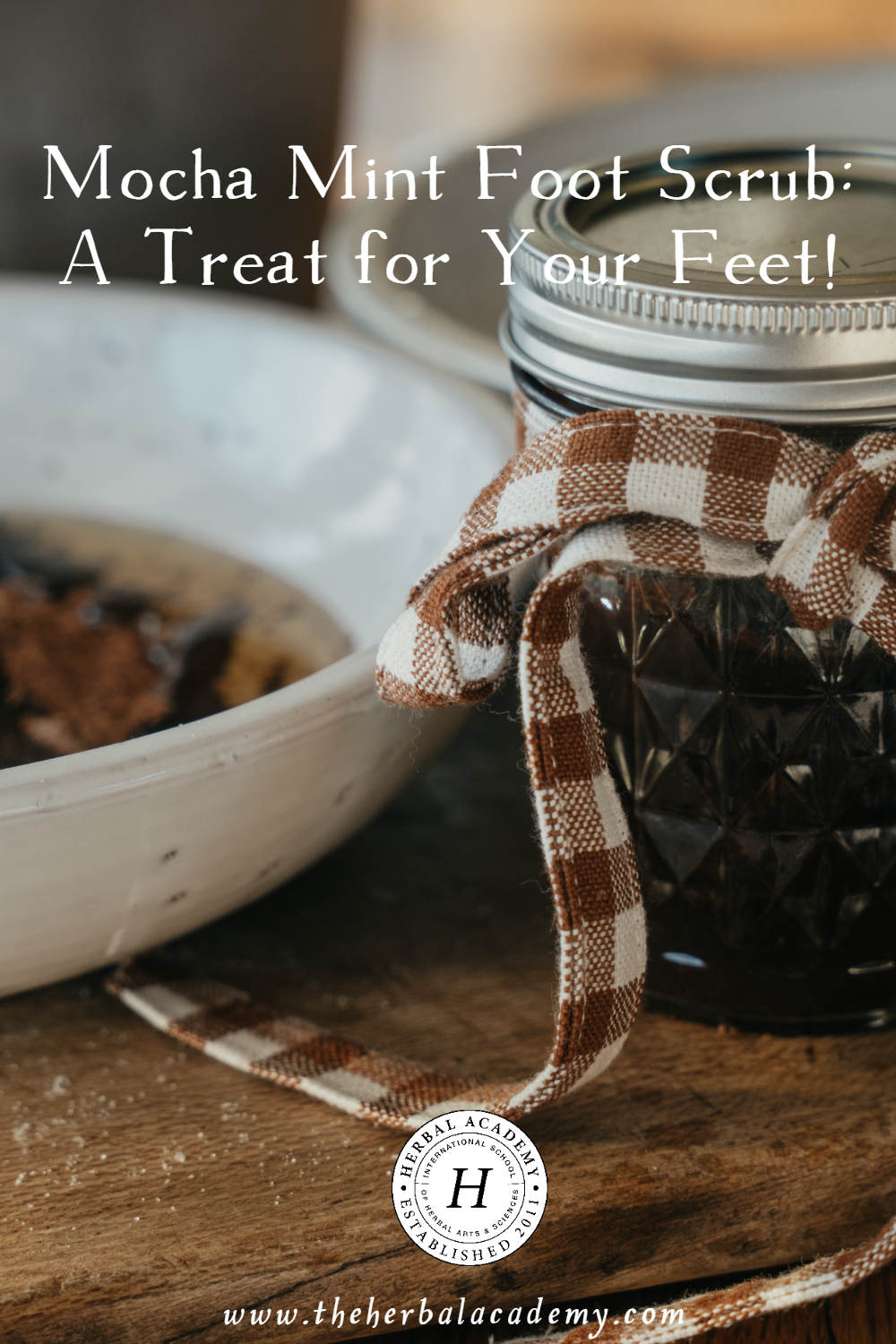 Mocha Mint Foot Scrub: A Treat for Your Feet! | Herbal Academy | If the holiday season has you running around, give your feet a little extra special care with a soak and scrub.