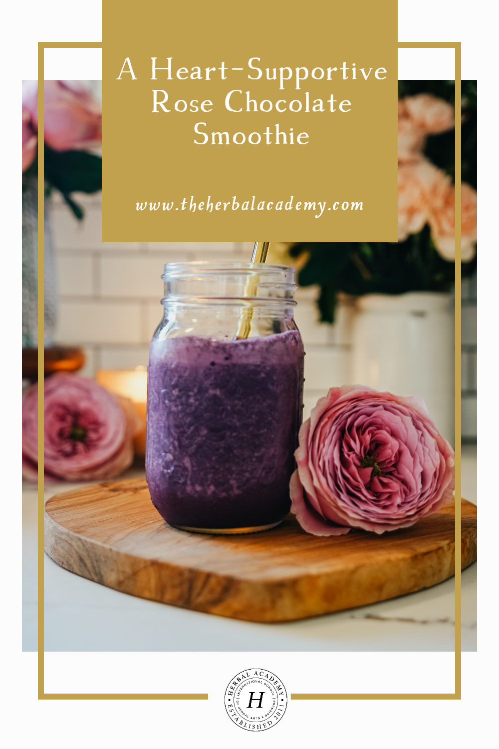 Have Yourself a Very Venus Valentine’s Day + a Heart-Supportive Rose Chocolate Smoothie | Herbal Academy | Here are six plants that capture one or more of the qualities of Venus. Plus, check out our roses and chocolate recipe in smoothie form!