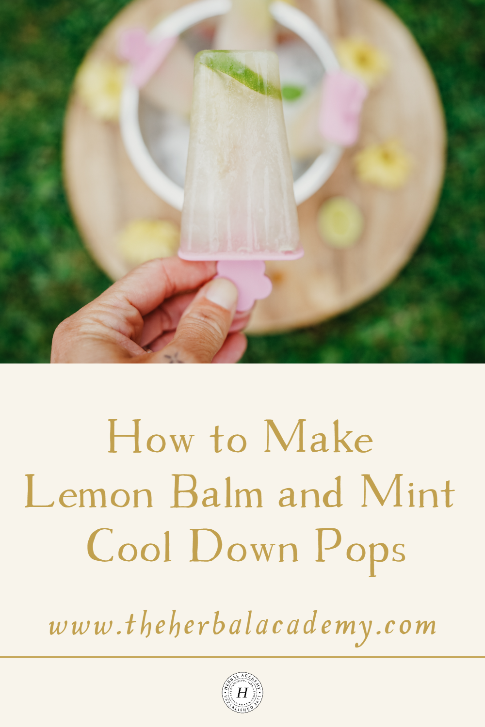 These light and refreshing herbal ice pops are just the thing for a sweltering summer afternoon. Lemon balm and mint add a cooling lift.