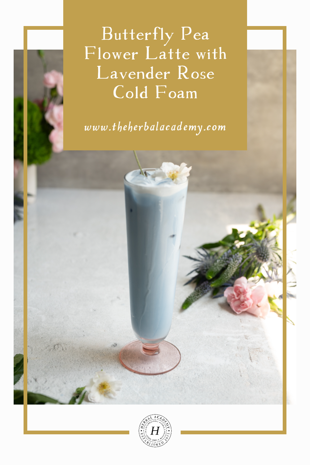 Sip on this beautiful latte to invite calm and to enjoy butterfly pea’s cognitive benefits any time of the year.