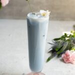 Butterfly Pea Flower Latte with Lavender Rose Cold Foam by Herbal Academy