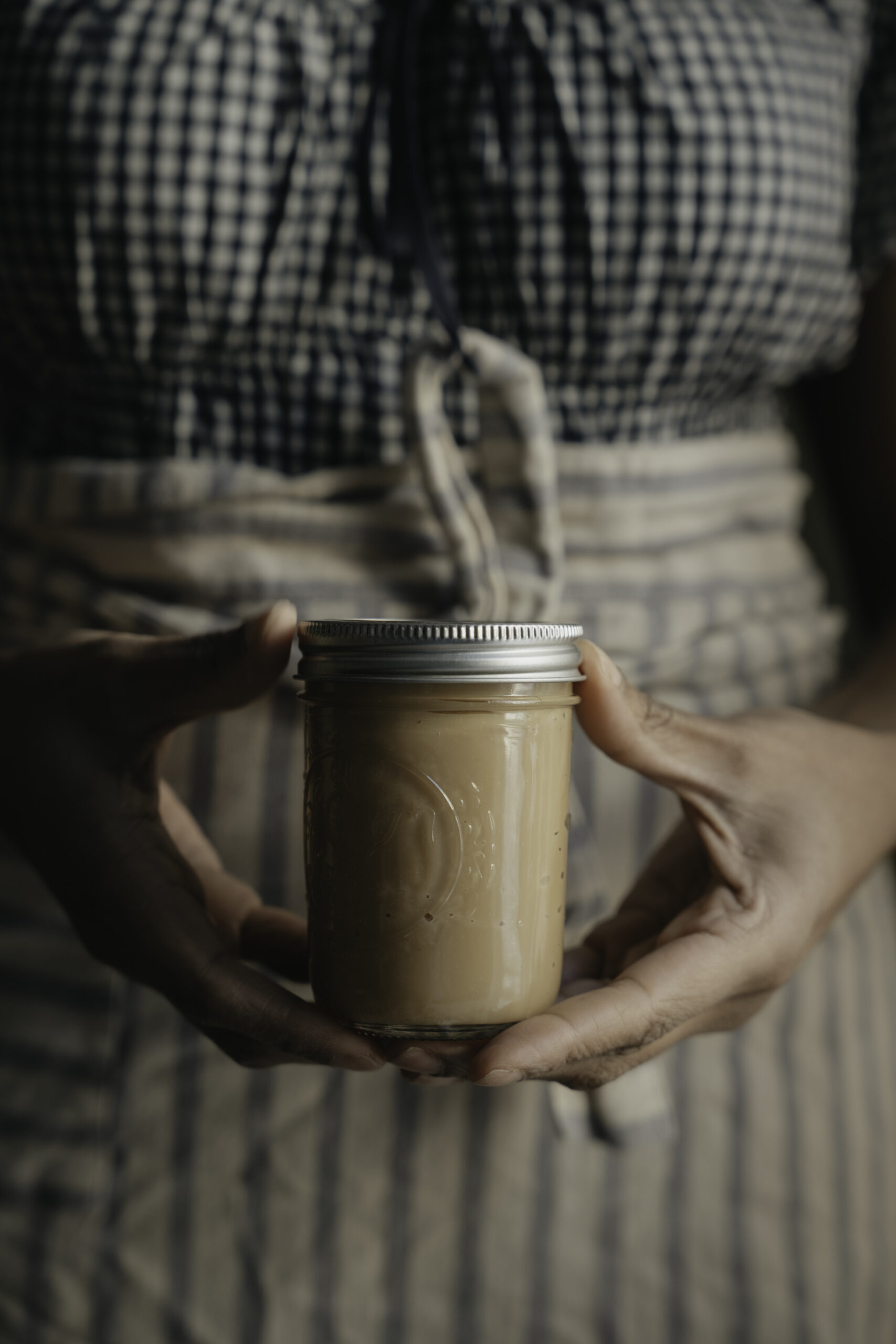 jar of spiced caramel