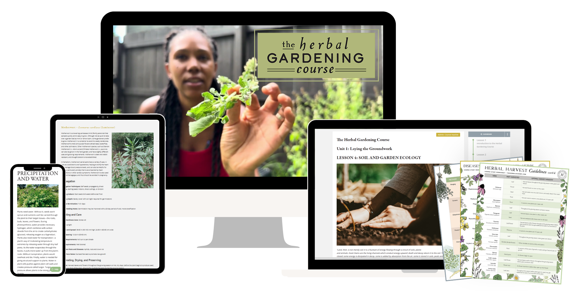 The Gardening Course by Herbal Academy - learn how to garden herbs for you apothecary