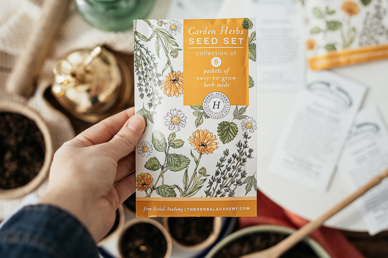 Herbal Academy The Herbal Gardening Course - Seed starting kit