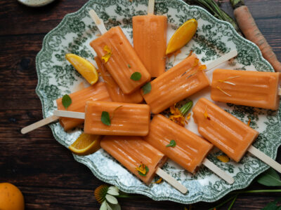 Vitamin C Carrot Calendula Orange Popsicles Recipe by Herbal Academy