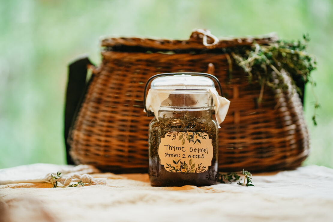 How to Make a Thyme Oxymel to Ease a Sore Throat and Cough (with Video) by Herbal Academy
